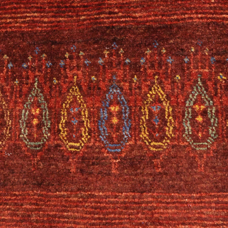 Gabbeh Teppich - Kaschkuli Perser - 131 x 82 cm - dunkelrot