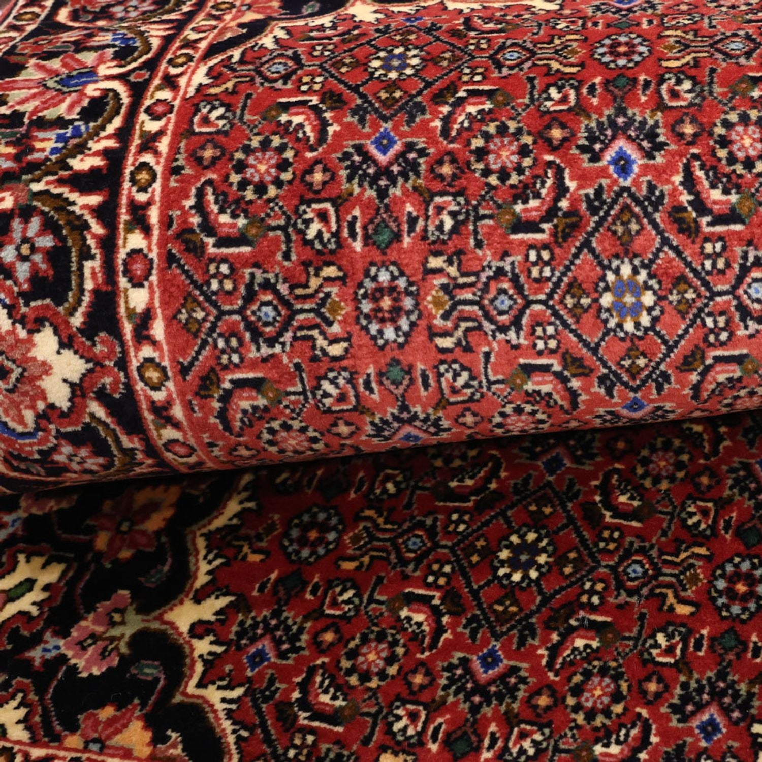 Perserteppich - Bidjar - 144 x 73 cm - dunkelrot