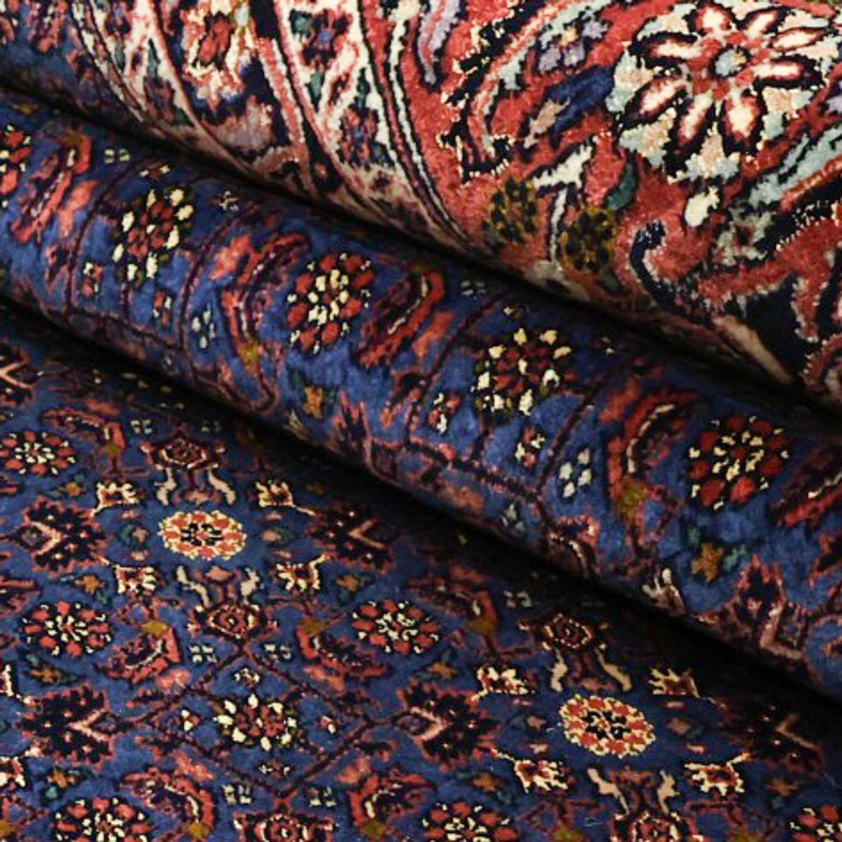 Perserteppich - Bidjar - Royal - 286 x 255 cm - dunkelblau