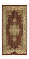 Täbriz - 50 Raj Teppich 57x111cm - Perserteppich - Rechteckig / Dunkelbeige / 57 x 111 cm Rechteckig