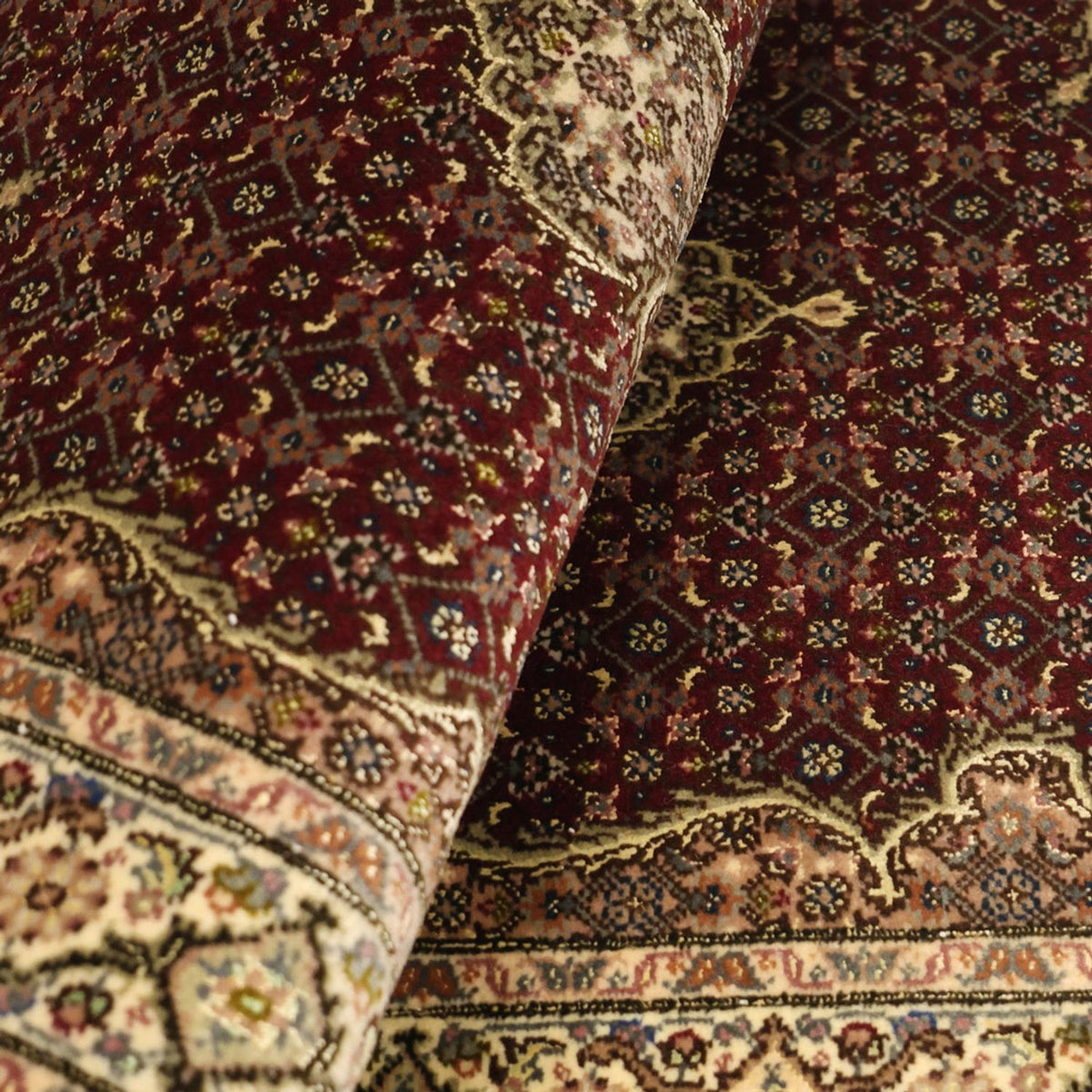 Perserteppich - Täbriz - Royal - Royal - 111 x 57 cm - dunkelbeige