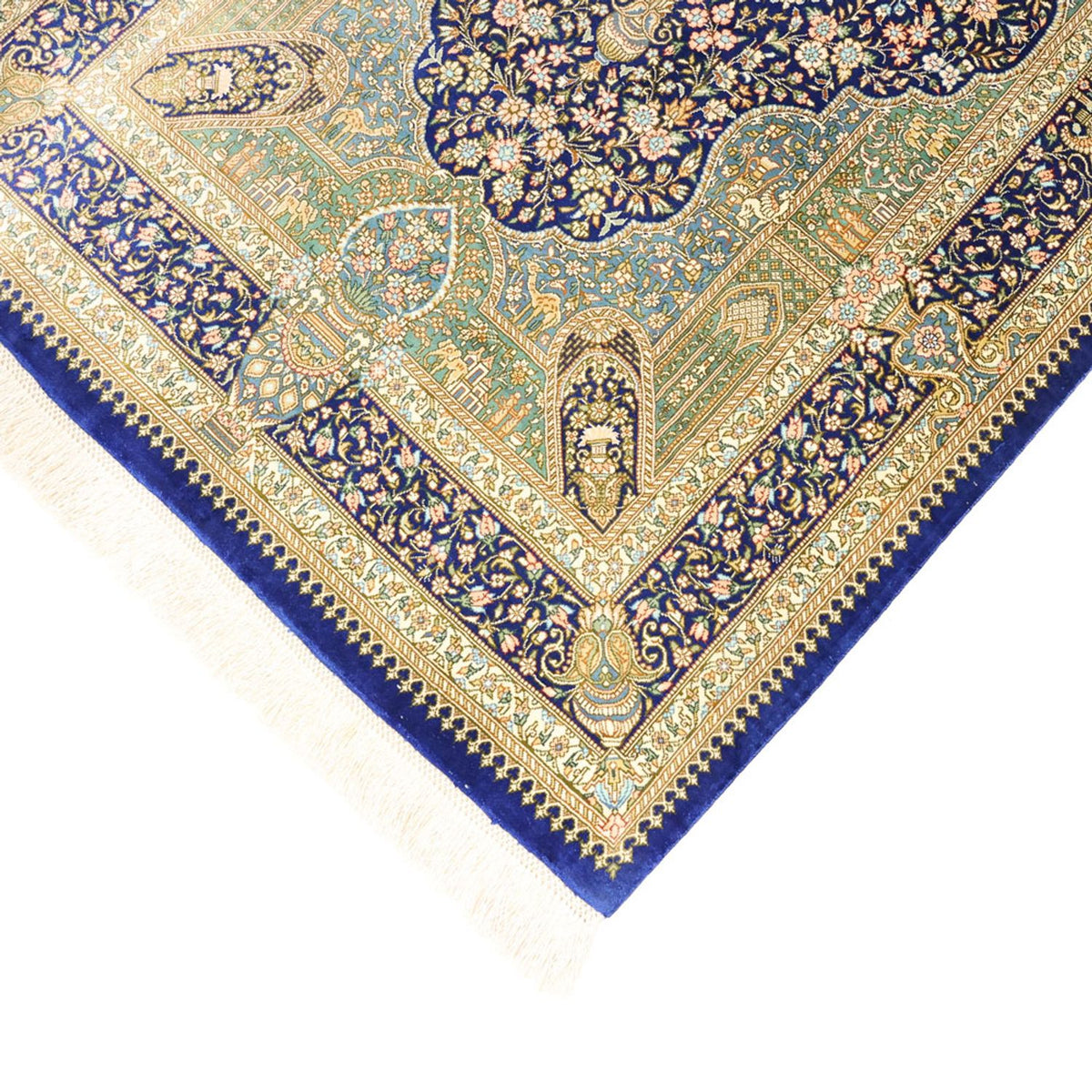 Perserteppich - Ghom - Royal - 126 x 76 cm - mehrfarbig