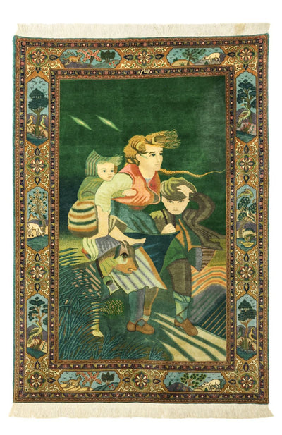 Täbriz - 50 Raj Teppich 103x153cm - Perserteppich