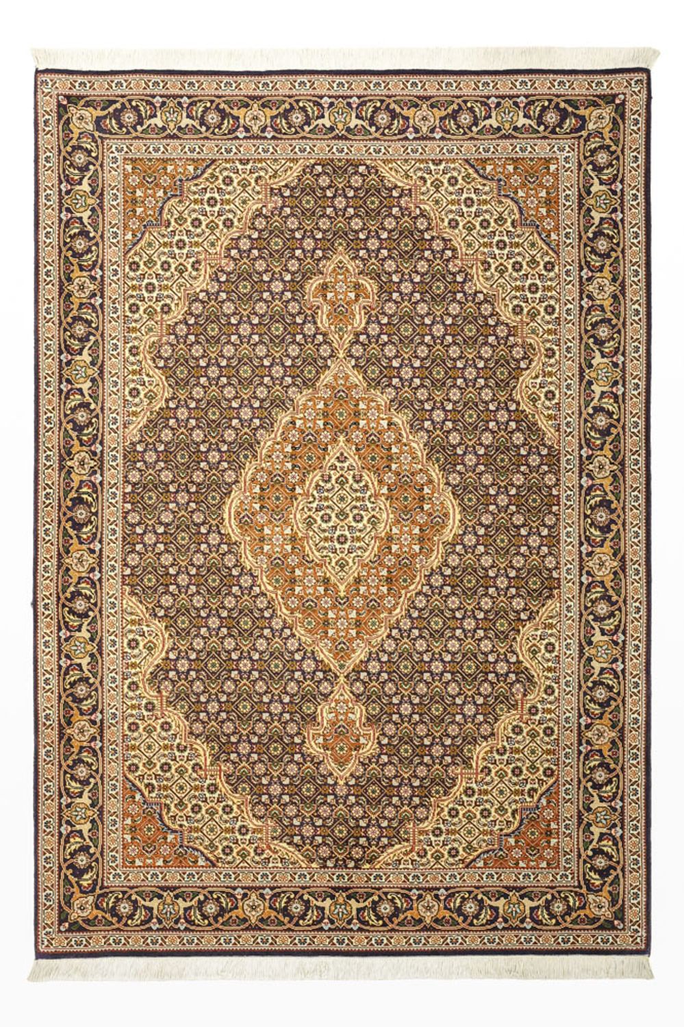 Perserteppich - Täbriz - Royal - 152 x 104 cm - dunkelbeige