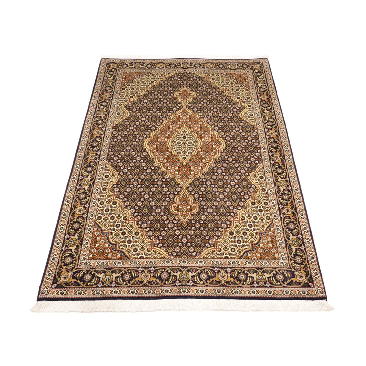 Perserteppich - Täbriz - Royal - 152 x 104 cm - dunkelbeige