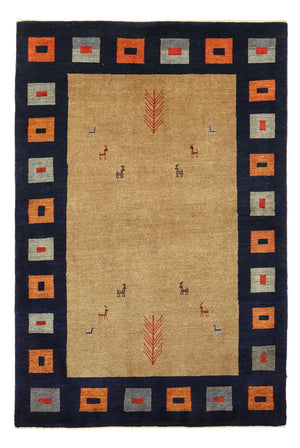Gabbeh Teppich - Loribaft Perser - 156 x 105 cm - mehrfarbig