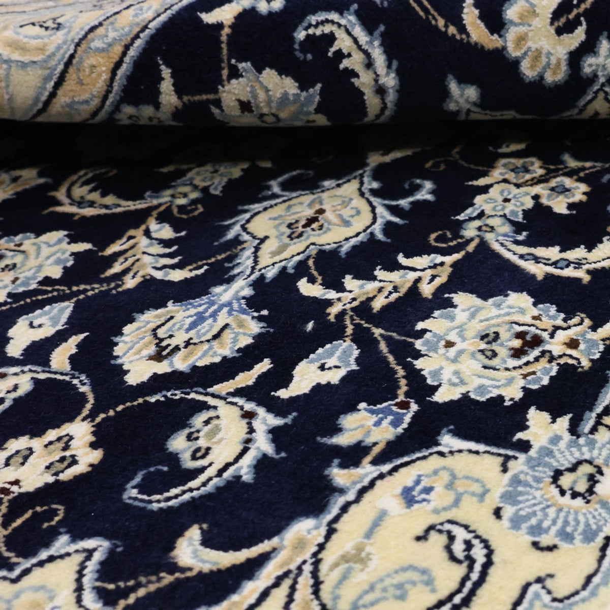 Perserteppich - Nain - Royal - 152 x 87 cm - dunkelblau