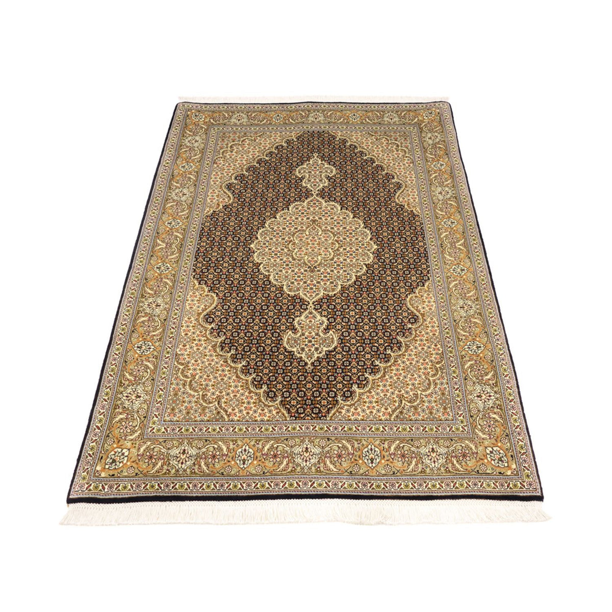 Perserteppich - Täbriz - Royal - 154 x 102 cm - dunkelbeige