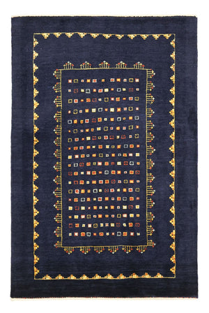 Gabbeh Teppich - Kaschkuli Perser - 119 x 81 cm - dunkelblau