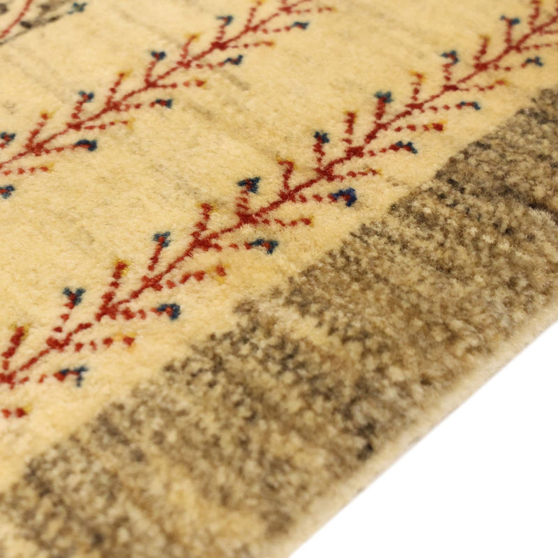 Gabbeh Teppich - Kaschkuli Perser - 125 x 87 cm - beige