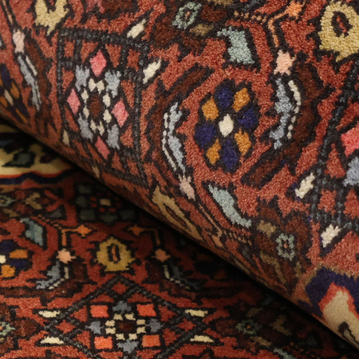 Perserteppich - Nomadic - 152 x 101 cm - dunkelrot