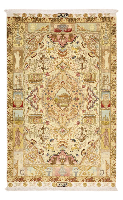 Täbriz - 50 Raj Teppich 101x160cm - Perserteppich