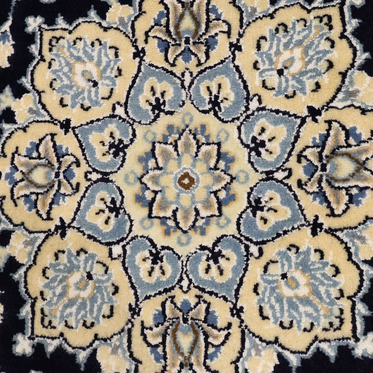 Perserteppich - Nain - Royal - 136 x 86 cm - dunkelblau