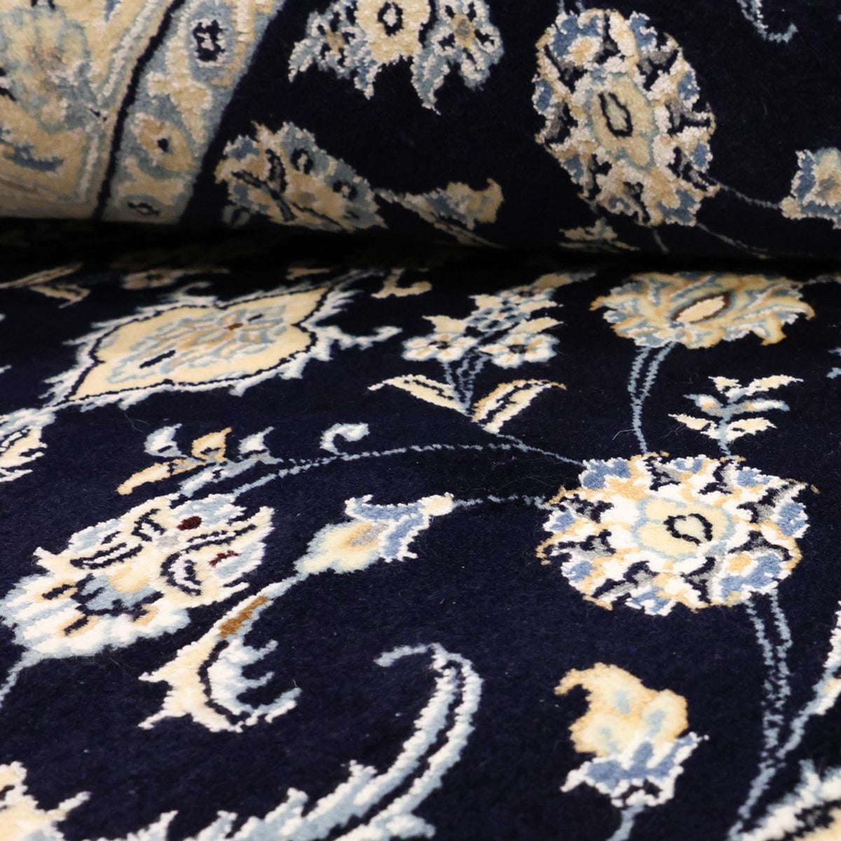 Perserteppich - Nain - Royal - 136 x 86 cm - dunkelblau