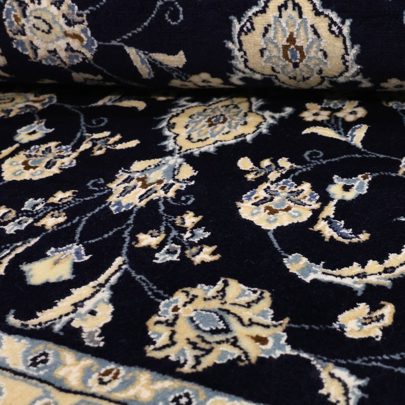 Perserteppich - Nain - Royal - 137 x 88 cm - dunkelblau