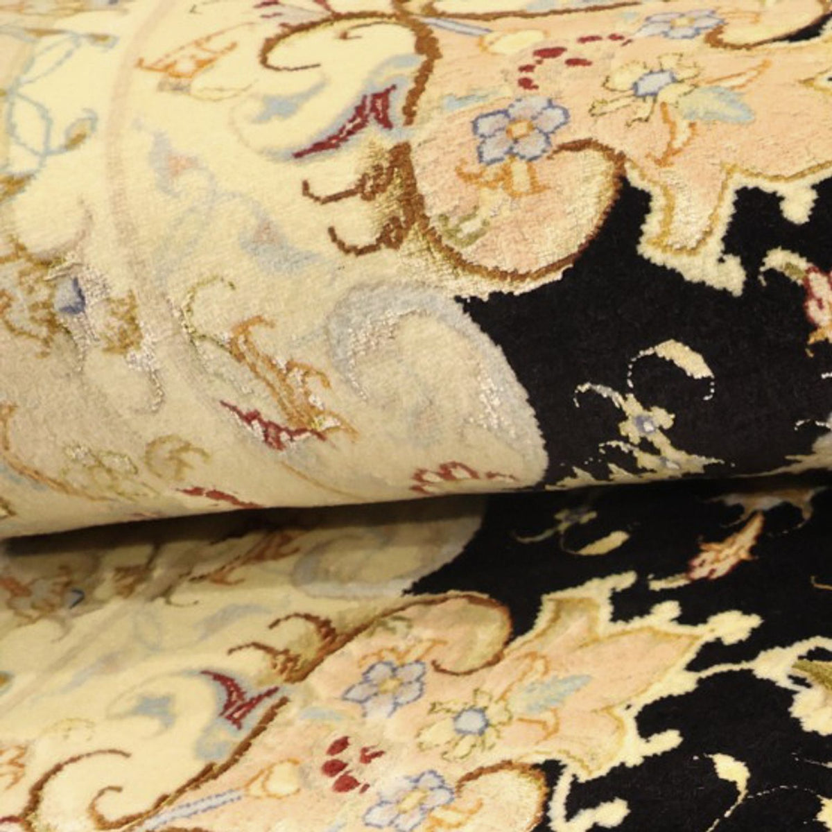 Perserteppich - Täbriz - Royal - 152 x 99 cm - dunkelblau