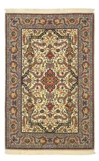 Perserteppich - Isfahan - Premium - Seidenkette - 171 x 111 cm - beige