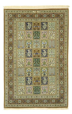 Perserteppich - Ghom - Royal - 154 x 102 cm - olivgrün