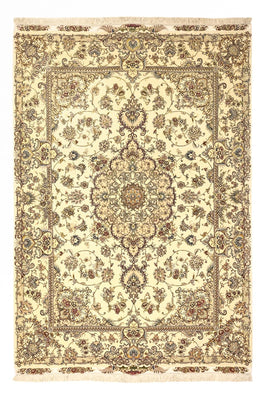 Perserteppich - Täbriz - Royal - Seidenkette - 219 x 148 cm - beige