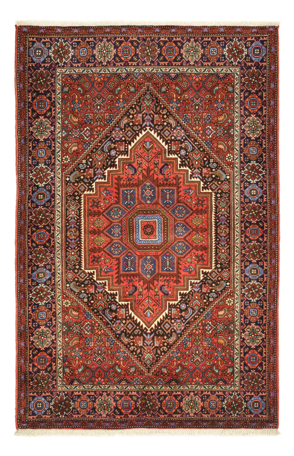 Perserteppich - Nomadic - 156 x 102 cm - rot