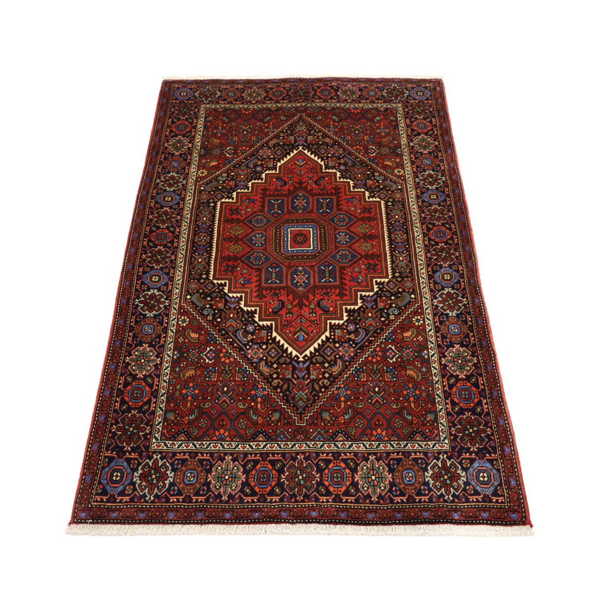 Perserteppich - Nomadic - 156 x 102 cm - rot