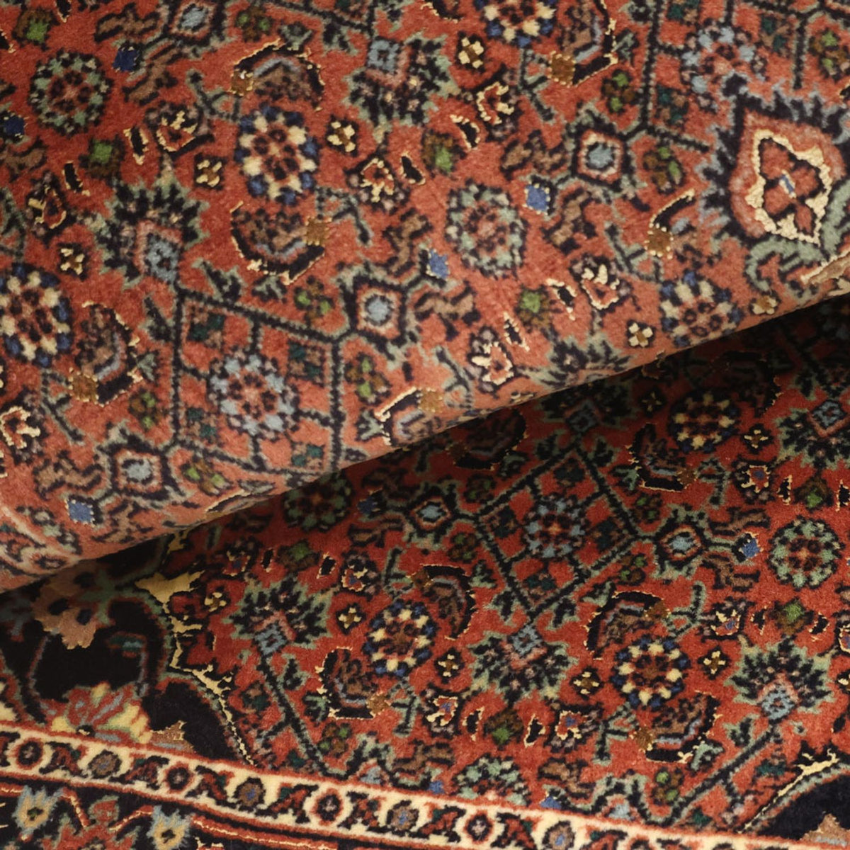 Perserteppich - Bidjar - 140 x 68 cm - dunkelrot