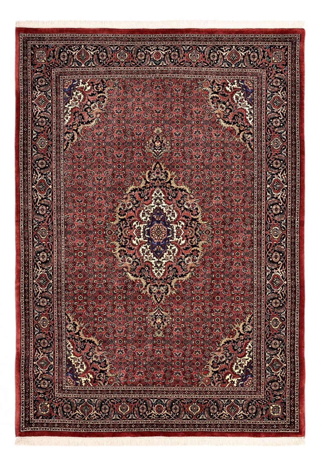 Perserteppich - Bidjar - Royal - 204 x 145 cm - dunkelrot