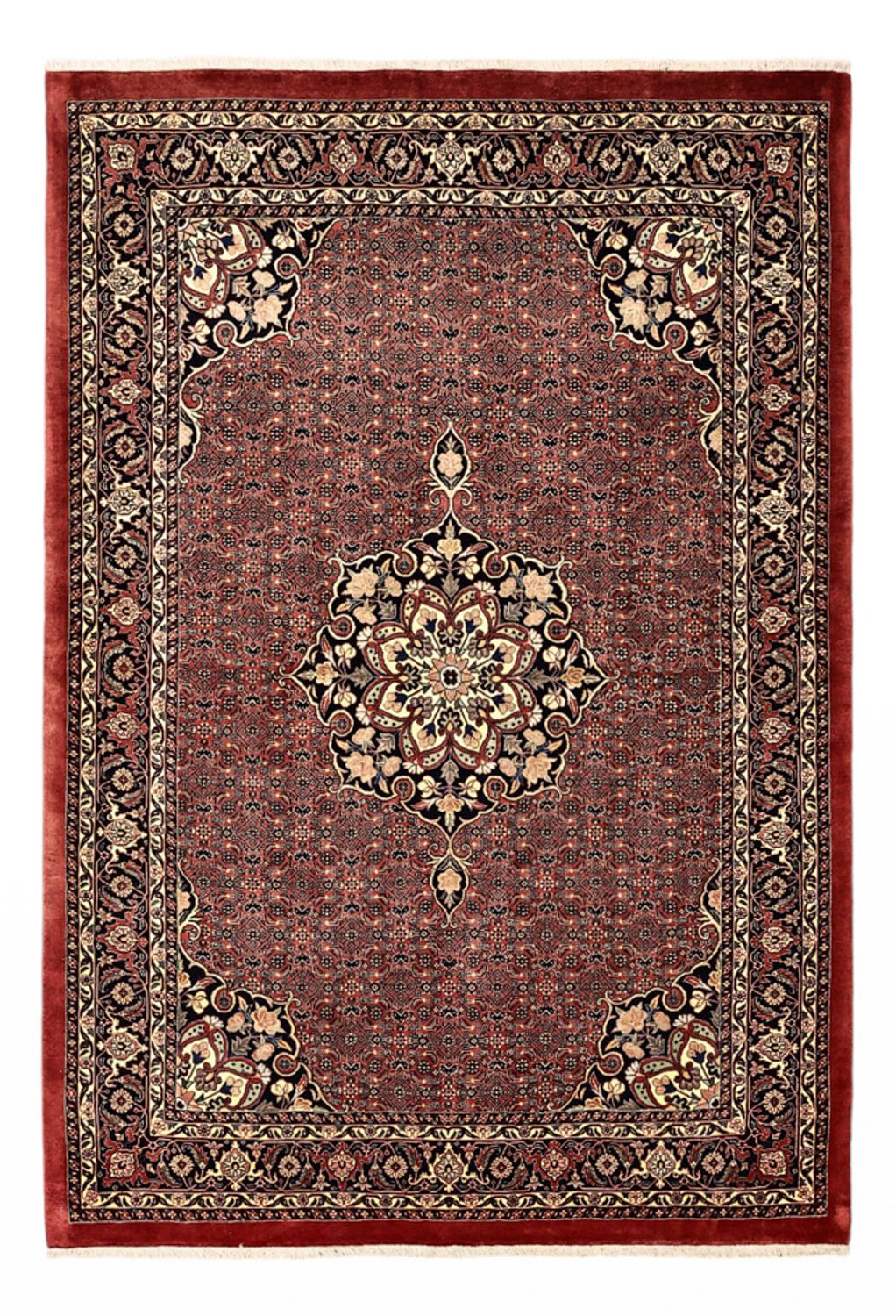 Perserteppich - Bidjar - Royal - 198 x 139 cm - dunkelrot