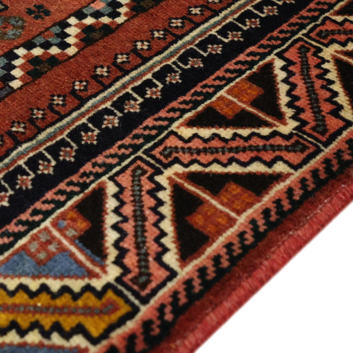 Gabbeh Teppich - Kaschkuli Perser - 150 x 105 cm - dunkelrot