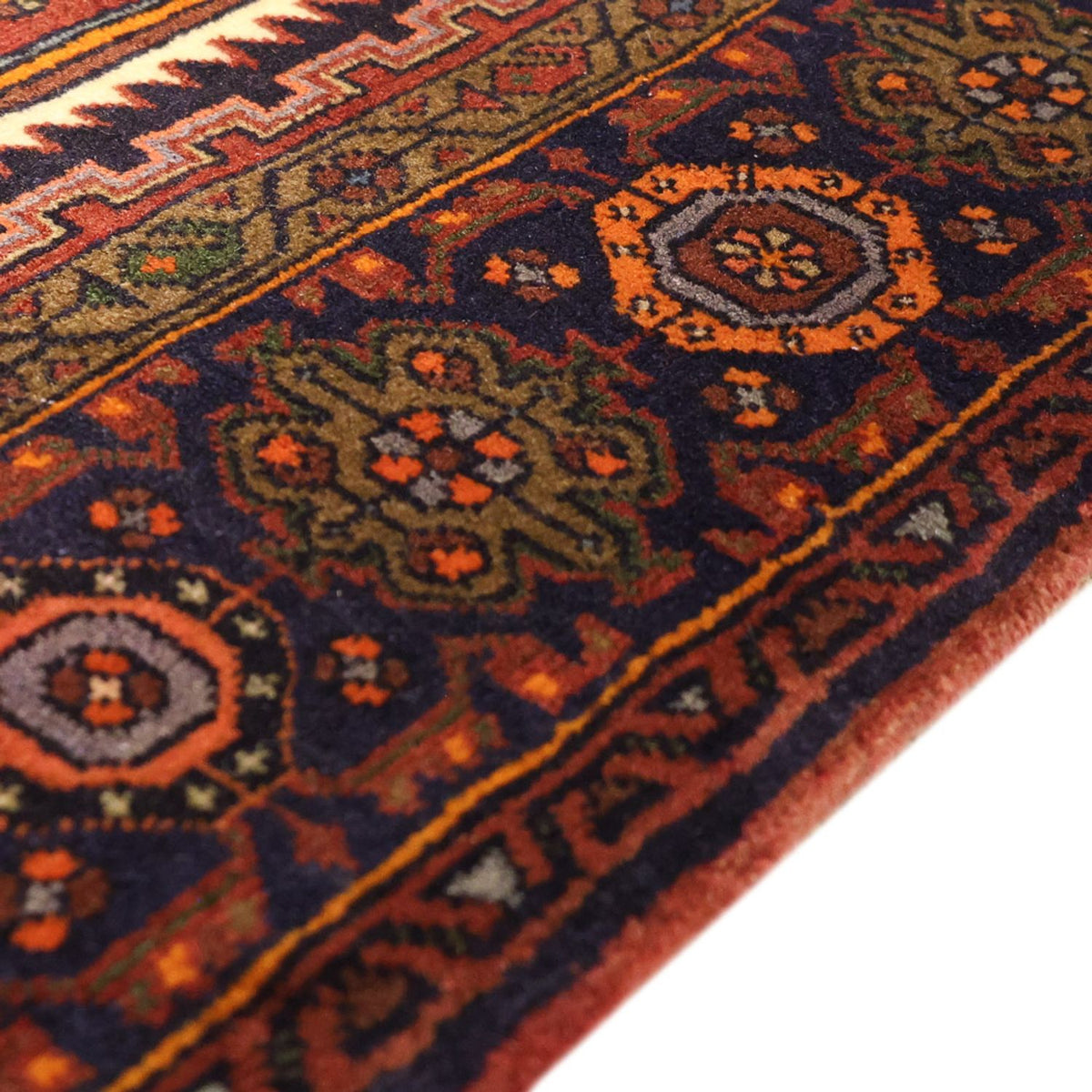 Perserteppich - Nomadic - 158 x 99 cm - dunkelrot