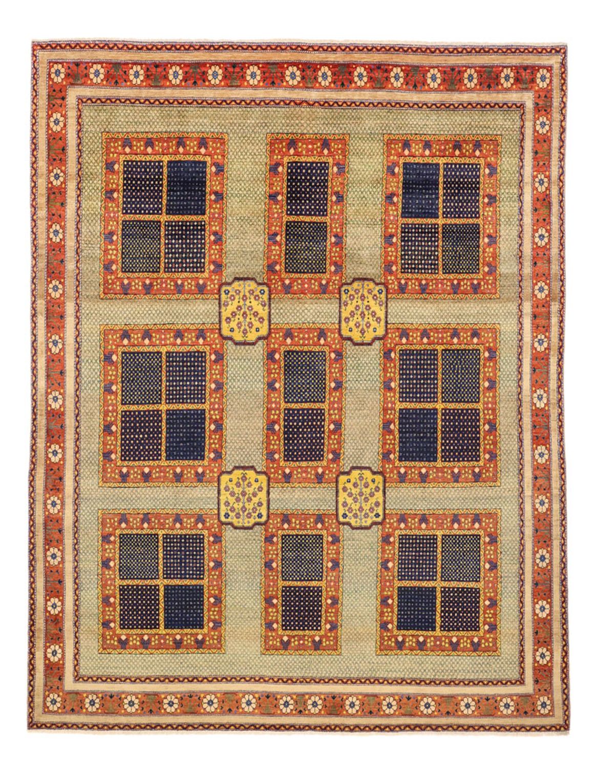 Gabbeh Teppich - Loribaft Perser - 315 x 243 cm - mehrfarbig