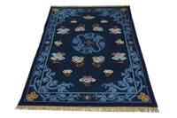 China Teppich 274 x 183 cm - blau