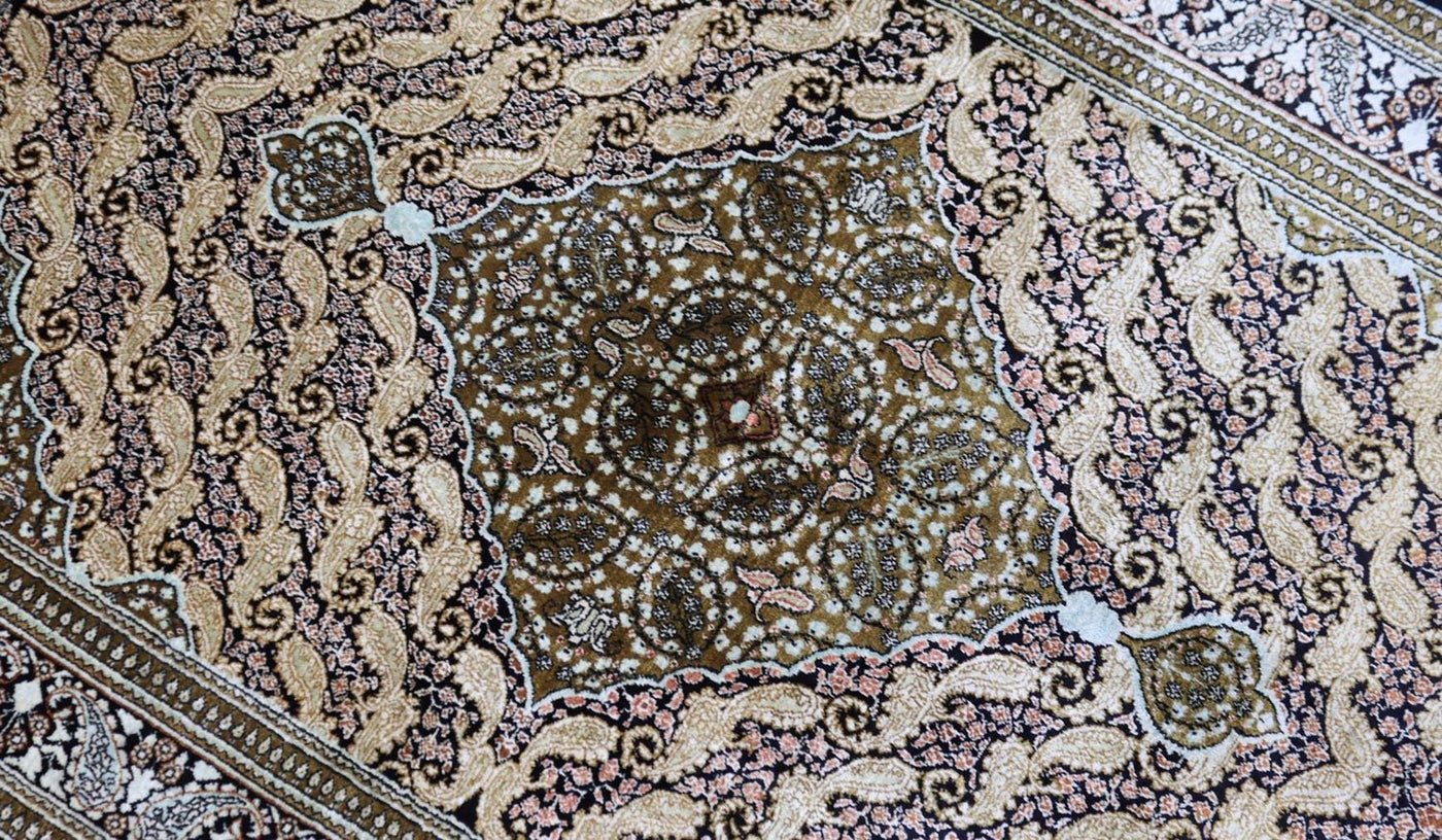 Seidenteppich - Ghom Seide - Premium 163 x 109 cm Teppichbrücke
