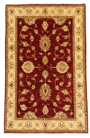 Ziegler Teppich 153 x 100 cm - dunkelrot