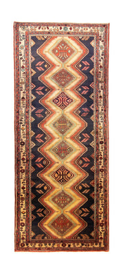 Perserteppich - Nomadic 312 x 125 cm - blau