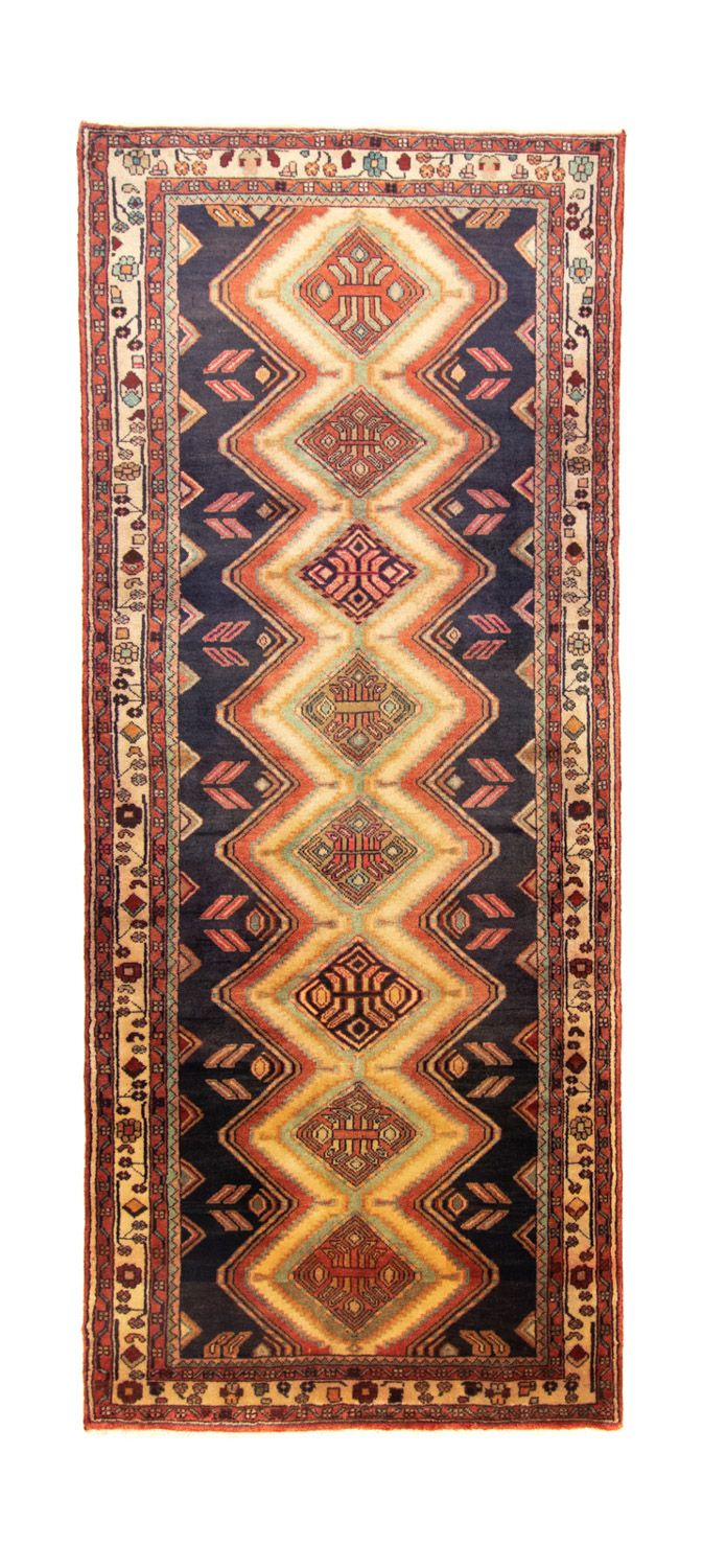 Perserteppich - Nomadic 312 x 125 cm - blau