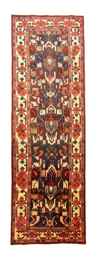 Perserteppich - Nomadic 307 x 96 cm - blau