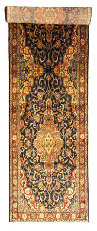 Perserteppich - Nomadic 428 x 110 cm - blau