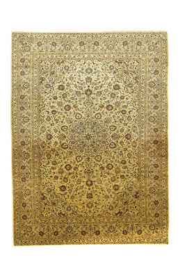 Perserteppich - Keshan 350 x 254 cm - beige