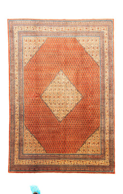 Perserteppich - Mir 300 x 206 cm - orange