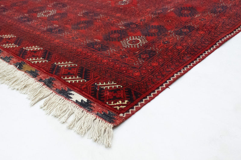 Afghan Teppich - Buchara 301 x 195 cm - dunkelrot