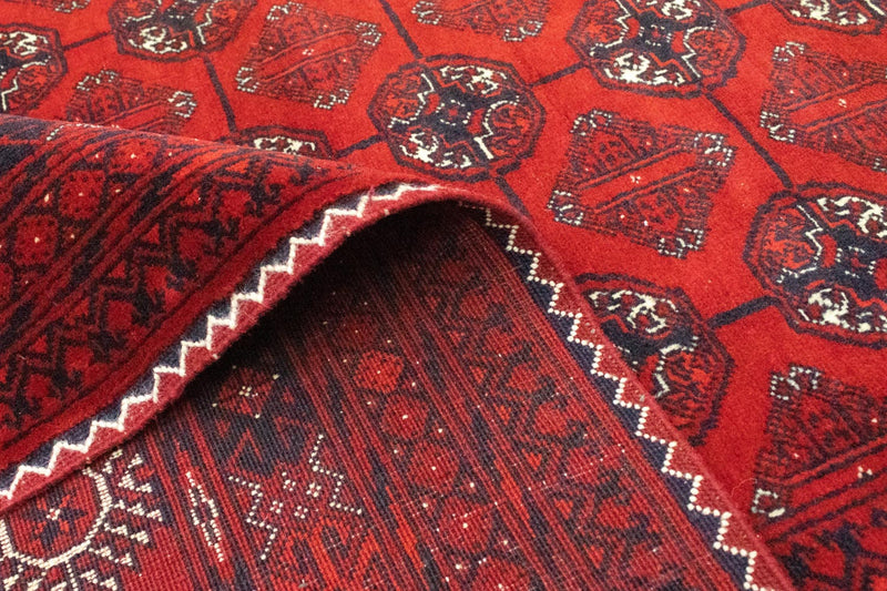 Afghan Teppich - Buchara 301 x 195 cm - dunkelrot