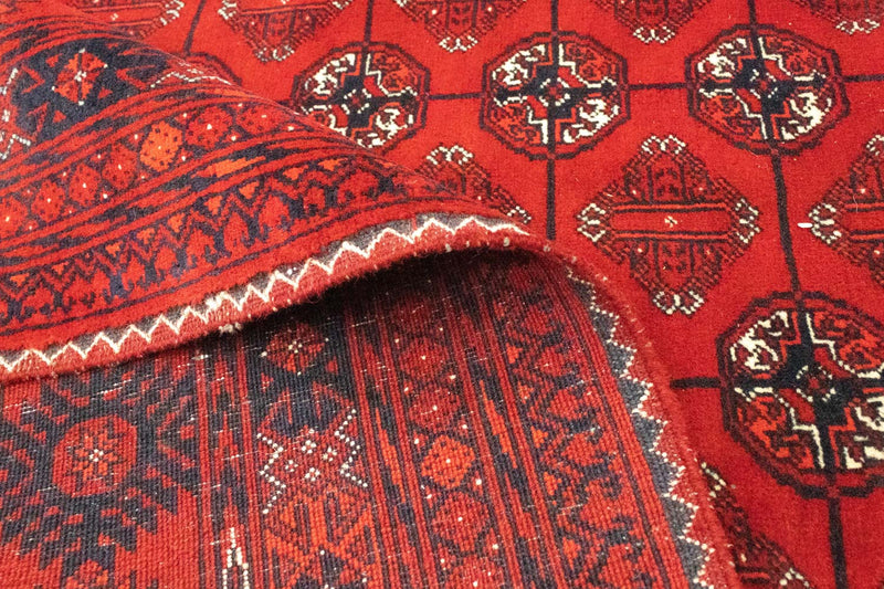 Afghan Teppich - Buchara 299 x 198 cm - dunkelrot