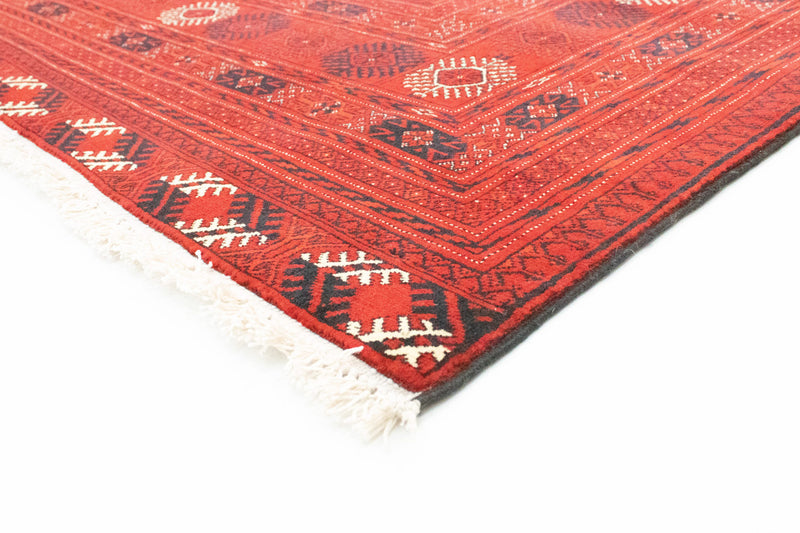 Afghan Teppich - Buchara 294 x 203 cm - dunkelrot