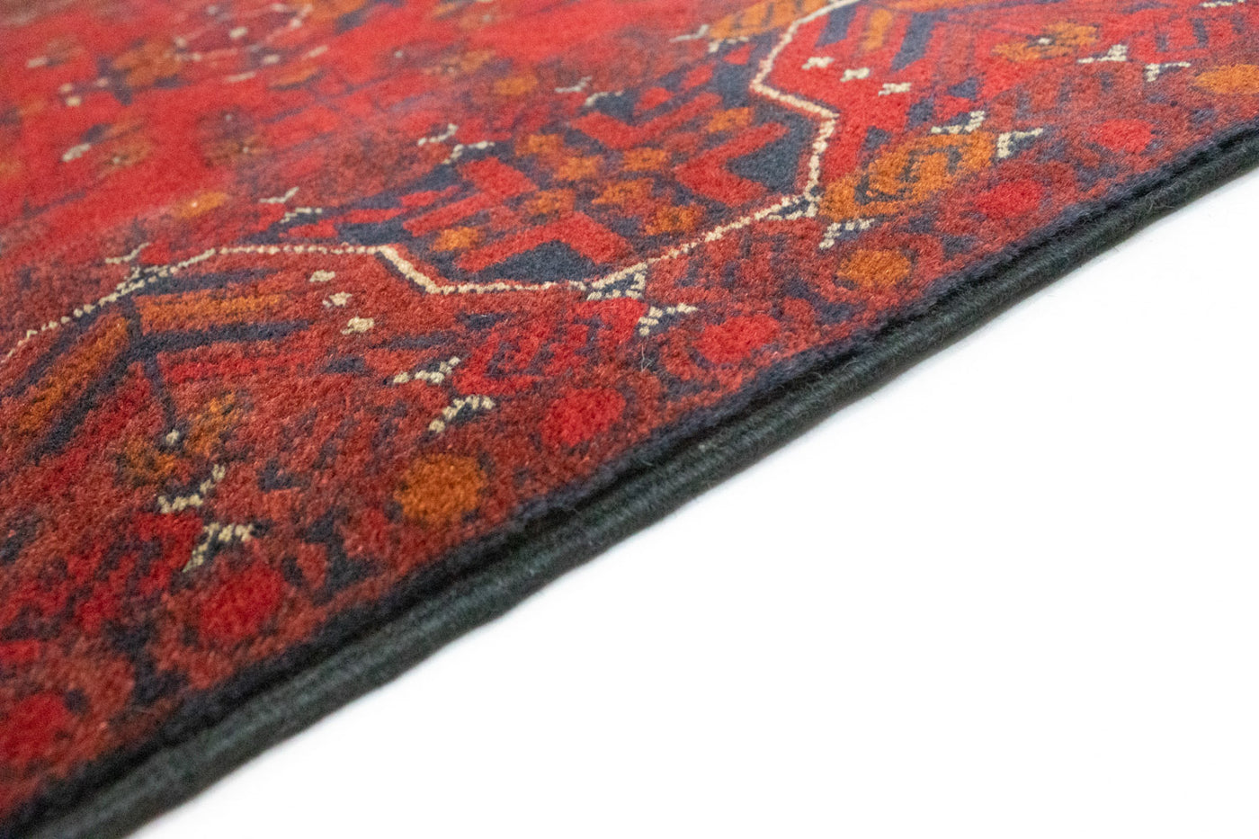 Afghan Teppich - Kunduz 294 x 80 cm - rot