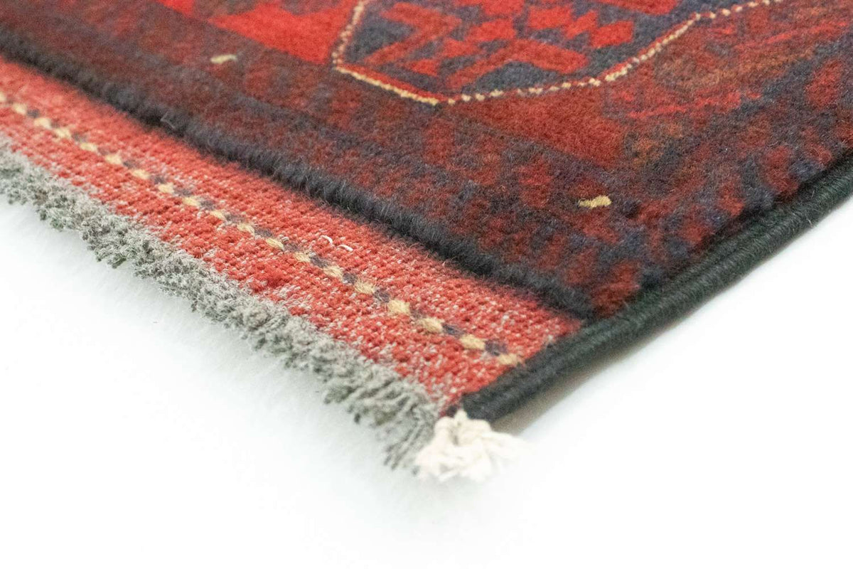 Afghan Teppich - Kunduz 289 x 77 cm - rot