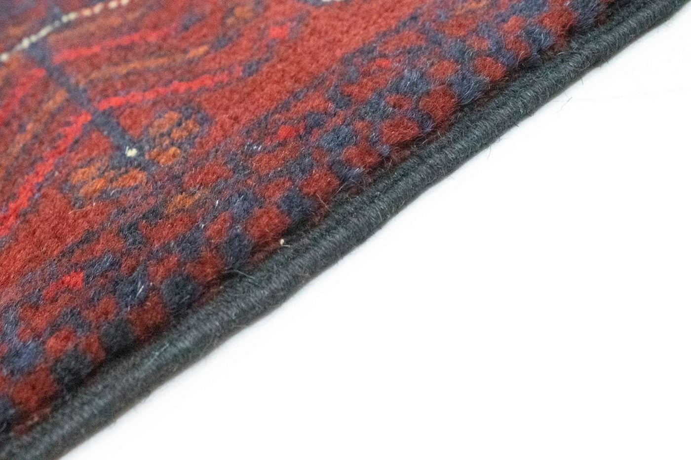 Afghan Teppich - Kunduz 289 x 77 cm - rot