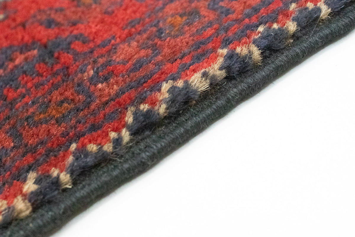 Afghan Teppich - Kunduz 123 x 75 cm - dunkelrot