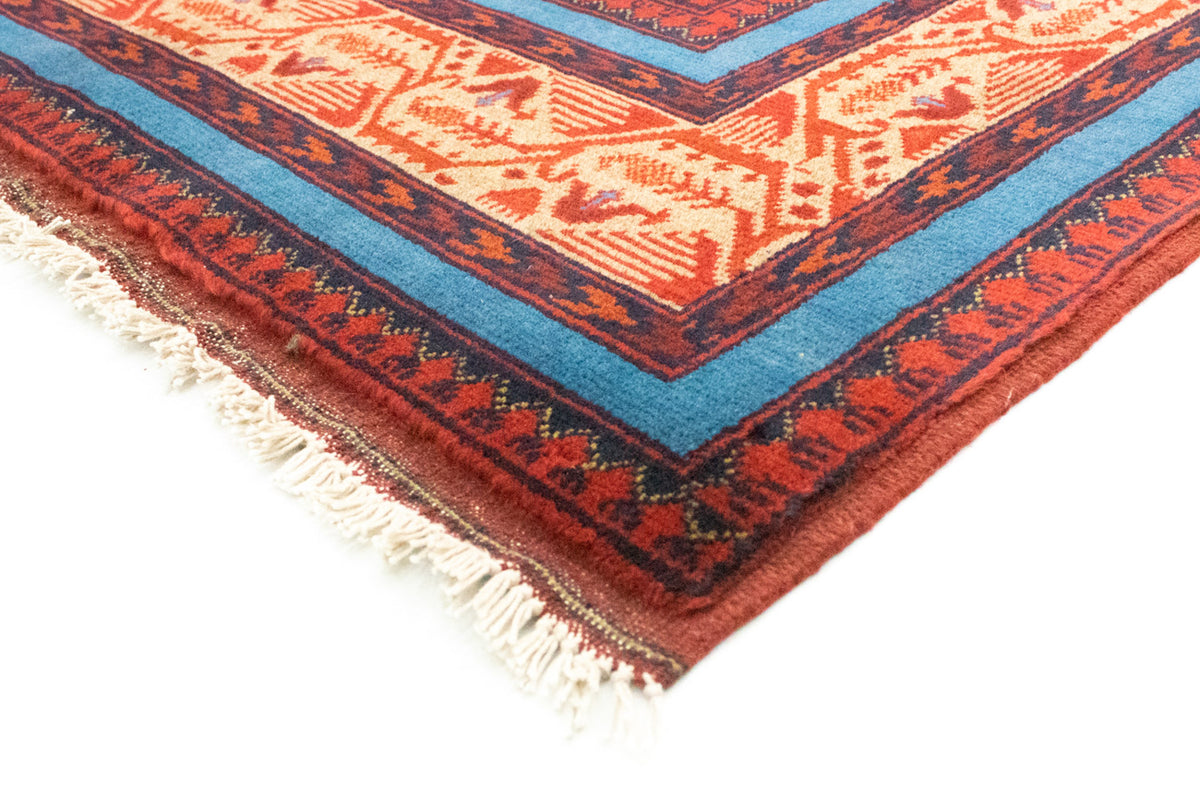 Afghan Teppich - Kunduz 200 x 151 cm - rot