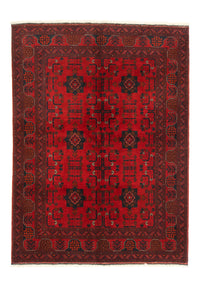 Afghan Teppich - Kunduz 197 x 149 cm - rot